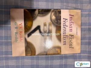 Indian fiscal Federalism Y V REDDY G Y REDDY