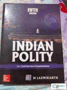 Indian polity by M.laxmikanth. Excellent in condition like new one