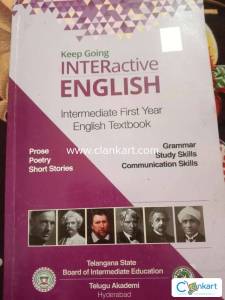 Intermediate 1st year English Telugu Akademi Book Telangana