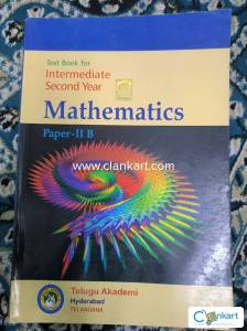 Intermediate second year mathematics paper ll B