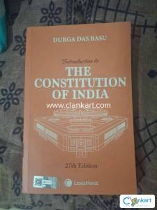 Introductiom to Constitution of India by DD Basu