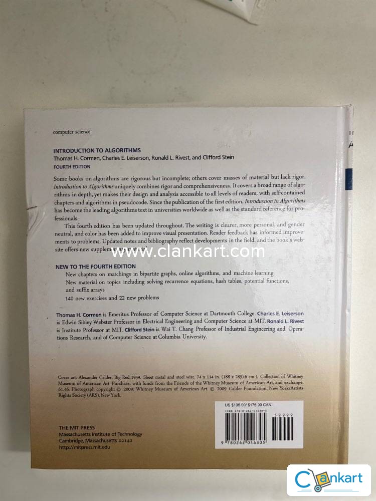 Buy 'Introduction To Algorithms' Book In Excellent Condition At