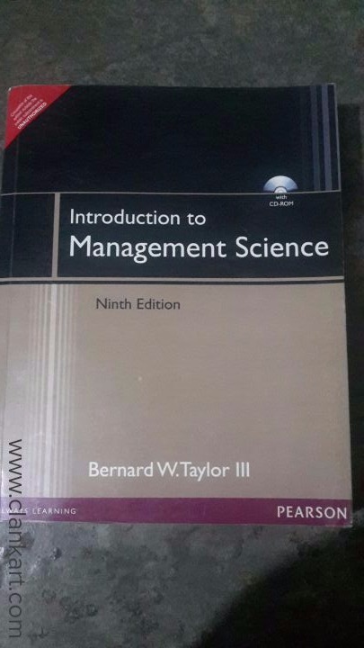 Introduction to Management Science from Pearson Publication
