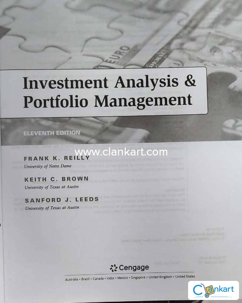 Buy 'Investment Analysis & Portfolio Management Cengage 11e' Book In