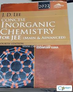 J.D LEE INORGANIC CHEMISTRY FOR JEE ADVANCED