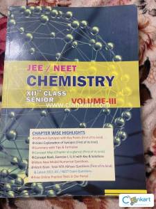 JEE/NEET CHEMISTRY VOLUME 3 for class 12