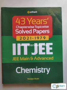 JEE Chem Arihant 43Yrs Chapterwise Topicwise Solved Papers (2021-1979)