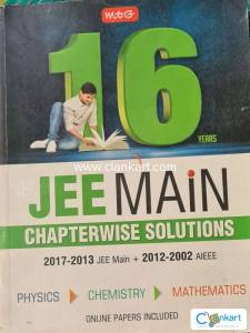 JEE MAIN chapterwise solutions FOR GRADE 12