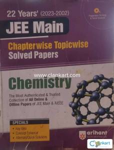 JEE MAIN previous year chapter wise solved papers chemistry(2023-2002)