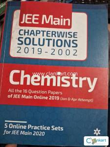 JEE Mains Chapterwise Solution Chemistry