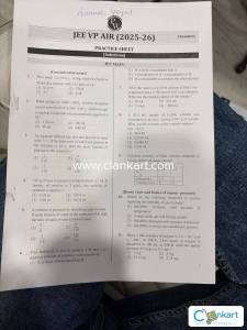 JEE PW VIDYAPEETH AIR BATCH PRACTICE SHEETS
