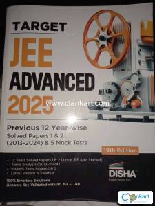 JEE advanced previous 12 year-wise solved papers 1&2