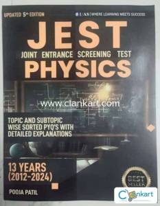 JEST Physics 13 Years (2012-24) PYQs Quality, Totally NEW & UNUSED