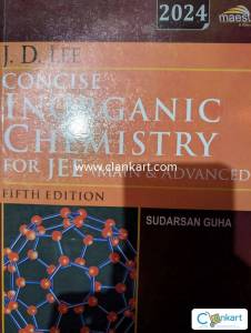 Jd Lee Inorganic Chemistry Jee Mains & Advanced
