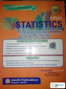 Jeevith Publications 2nd PUC Statistics Guide