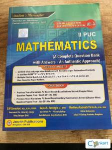 Jeevith publications Maths class 12