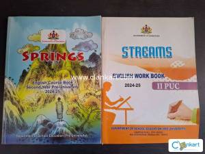 KARNATAKA GOVERNMENT class12 ENGLISH TEXTBOOK AND WORKBOOK combo