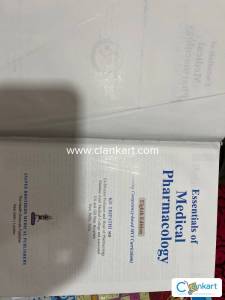 KD Tripathy essentials of medical pharmacology. (KDT)