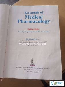 KD tripathi Essential Pharmacology book