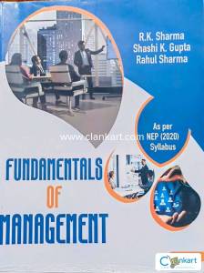 Kalyani Publishers Fundamentals of Management PU BBA Semester-1