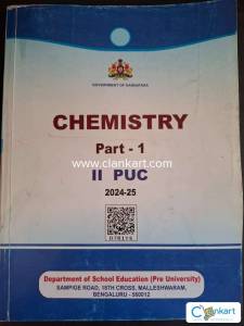 Karnataka government Class12 chemistry textbook set