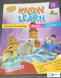 Know And Learn 8th Std Unused New Text Book