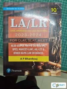 LA/LR for CLAT, SLAT, AILET by AP Bhardwaj Pearson Publication