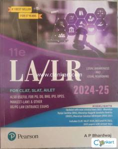 LA/LR for CLAT, SLAT, AILET by AP Bhradwaj