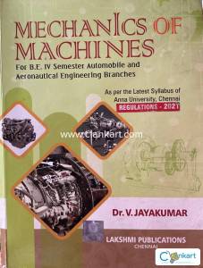Lakshmi publications Mechanics of Machines by Dr.V.Jayakumar