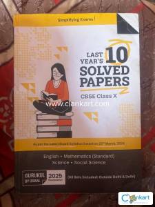 Last 10 years solved papers (cbse class x)