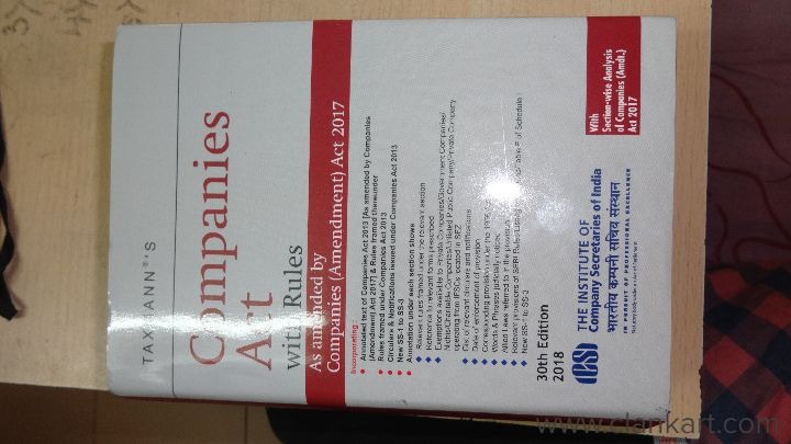 Latest 2018 Companies Act with Rules bare act In new condition