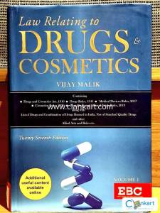 Law relating to Drugs & Cosmetics, Vijay Malik, 27th Edition
