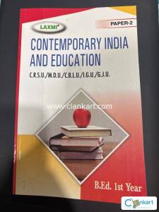 Laxmi Contemporary India and Education for B.ed 1st Year