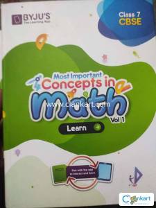 Learning book for class 7 students set of 3 books of maths