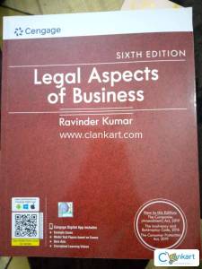 Legal Aspects of Business 6th Ed Ravinder Kumar - 2 Copies Available -