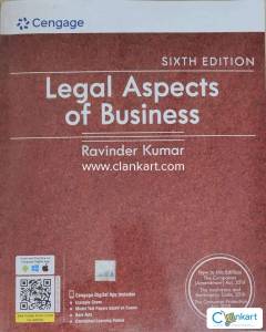 Legal Aspects of Business (Ravinder Kumar) Cengage 6th Edition