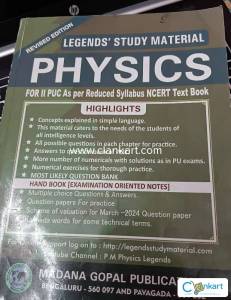 Legends study material class 12