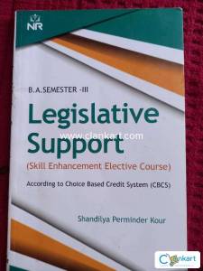 Legislative support for semester 3