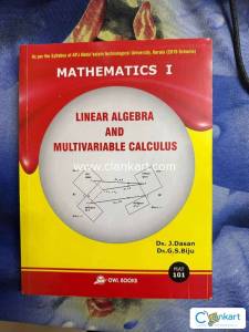 Linear Algebra and Multivariable Calculus Mat101