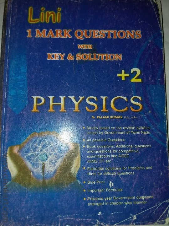 Lini Physics 1 marks key and solution