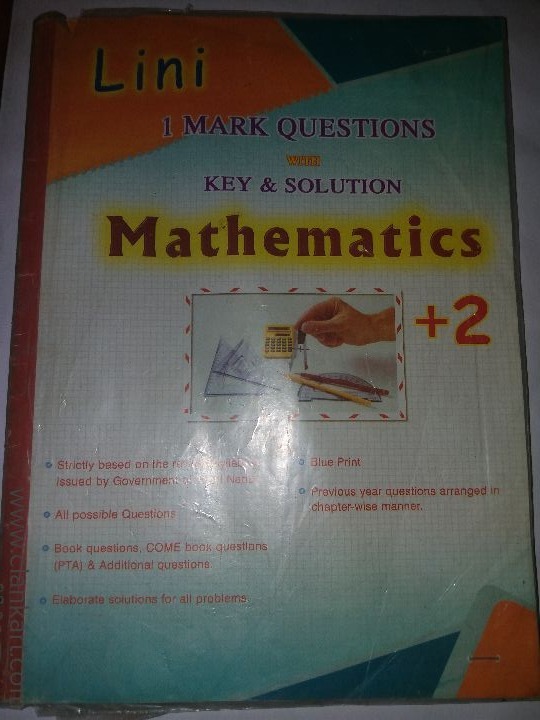 Lini mathematics 1 marks key and solution