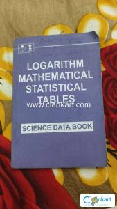 Logarithm mathematical statistical tables