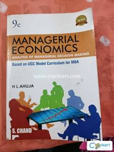 MANAGERIAL ECONOMICS: Analysis of Managerial Decision Making