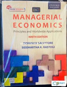 MANAGERIAL ECONOMICS 9th Ed Book By RASTOGI