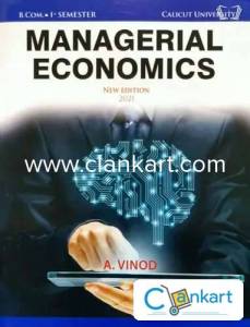 MANAGERIAL ECONOMICS FIRST SEMESTER BCOM