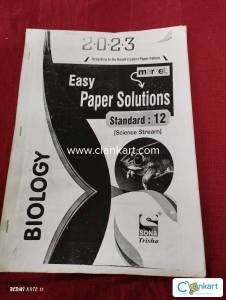 MARVEL BIOLOGY PAPER SOLUTION FOR CLASS 12