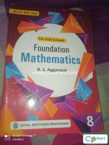 MATHAMATICS BOOK FOR CLASS 8 BY R. S. AGARWAL