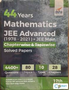 MATHEMATICS JEE ADVANCE + MAINS 44 YRS  CHAPTERWISE SOLVED PAPERS
