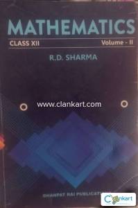 MATHEMATICS RD SHARMA VOLUME II