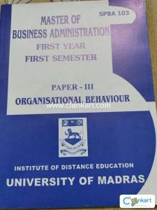 MBA First semester books